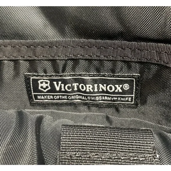 Triumph Motorcycles Victorinox Black Nylon Messenger Pack Bag New Fast Shipping